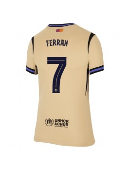 Barcelona Ferran Torres #7 Replika Borta Kläder Dam 2025-26 Kortärmad